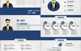 簡約大氣個人簡歷競選崗位競聘PPT模板