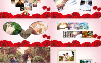 我們結(jié)婚啦婚慶相冊(cè)PPT模版