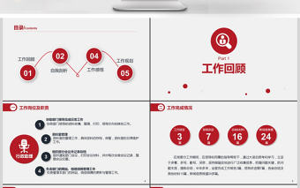 201年紅色大氣崗位競聘通用PPT模板