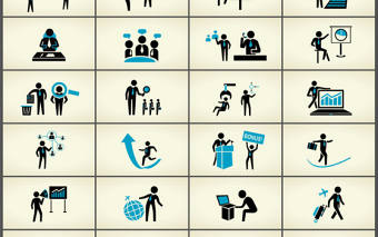 44張商務(wù)小人剪影PPT素材