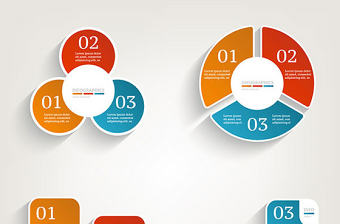 商務信息圖表矢量素材