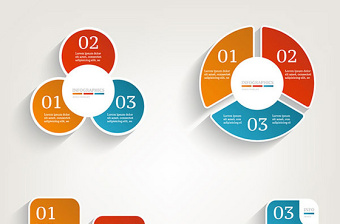 商务信息图表矢量素材