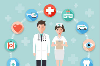 PPT素材商務(wù)背景醫(yī)療信息圖標(biāo)救護(hù)車