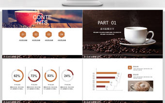 咖啡咖啡廳營銷方案ppt模板