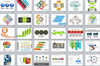 PPT圖標(biāo)圖表素材模板