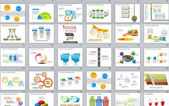 PPT圖標(biāo)圖表素材模板