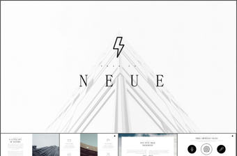 歐美風極簡商務精品ppt模板