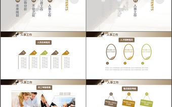 2018人事部行政部工作總結PPT模板