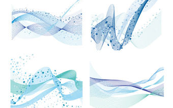 PPT素材海報雜志背景元素科技線條點狀圖