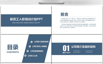 2017年簡潔入職培訓(xùn)PPT模板