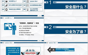 工廠車間企業安全生產管理培訓ppt模板