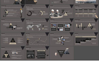 建筑工程歐美風PPT模板