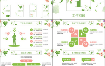 全動態(tài)夏季荷花綠色清新個(gè)人求職簡歷述職崗位競聘ppt