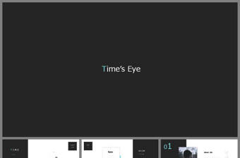 簡約黑白時尚藝術PPT模板