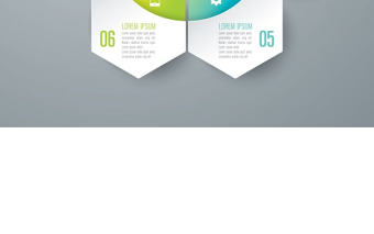 六角圖形商業(yè)圖表