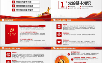 大氣黨支部黨務(wù)知識培訓(xùn)課程ppt模板