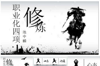 職業化的四項PPT課件
