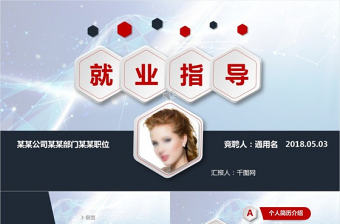 行業就業指導PPT模板