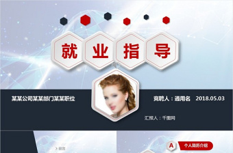 行業(yè)就業(yè)指導PPT模板