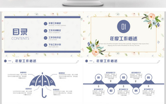 簡約大氣述職報告工作匯報PPT模板