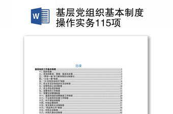 2022基层党组织检视整改