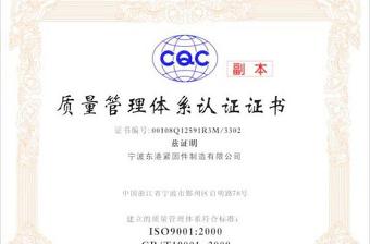 2021年質(zhì)量管理體系認(rèn)證證書(shū)矢量素材