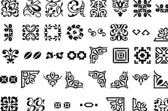 時尚花邊 花紋 底紋 邊框圖案圖片