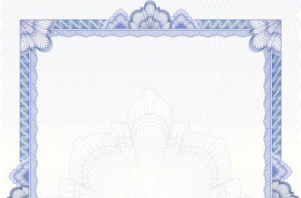 歐式證書水印花紋邊框
