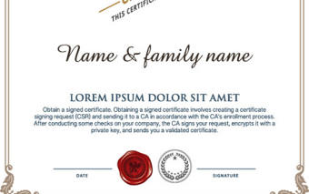 2021年歐式證書花紋邊框矢量素材