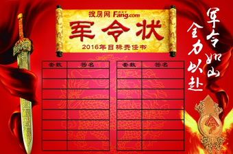 2021年證書軍令狀下載