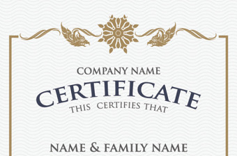 2021年歐式證書花紋邊框矢量素材