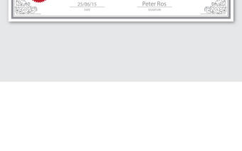 歐式花邊企業(yè)授權(quán)證書模板