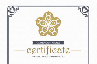 2021年歐式證書花紋邊框