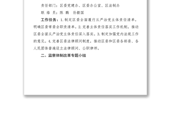 上街區(qū)2017年黨風(fēng)廉政建設(shè)制度改革事項(xiàng)及任務(wù)分工