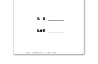 黨支部(黨小組)工作臺帳