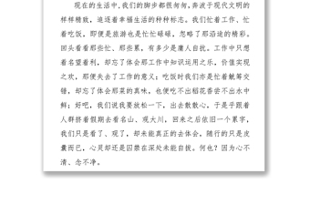 人間有味是清歡(“提升學(xué)習(xí)力提高執(zhí)行力”讀書征文)