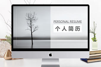 簡約創(chuàng)意個人簡歷PPT模板