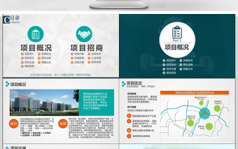 創(chuàng)業(yè)園工業(yè)園招商項目推介PPT模板