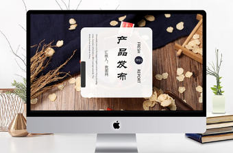 產品發布產品介紹總結計劃PPT模板