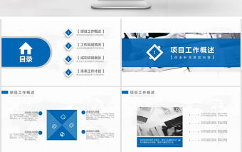 微立體商務(wù)項(xiàng)目工作匯報(bào)通用PPT動(dòng)態(tài)模板