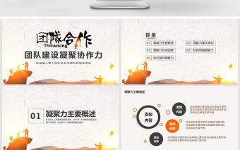 團隊建設凝聚協作力動態PPT