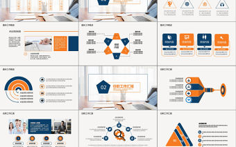 簡約述職報告動態PPT模版