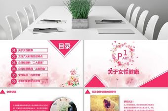 原創(chuàng)整形美容醫(yī)院關(guān)愛(ài)女性健康知識(shí)講座PPT模板