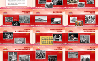 2019年紅色中國夢PPT模板
