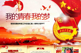 五四青年青春正能量共青團團委PPT模板