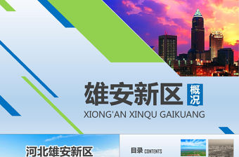 2021年雄安新區概況簡介PPT模板