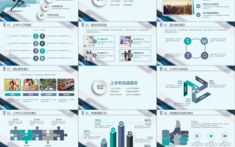 2018創(chuàng)意奔跑年中總結(jié)PPT