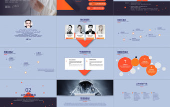 2018高端大氣年終總結計劃PPT模板