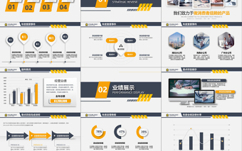 2021年沉穩(wěn)大氣企業(yè)計劃報告PPT模板