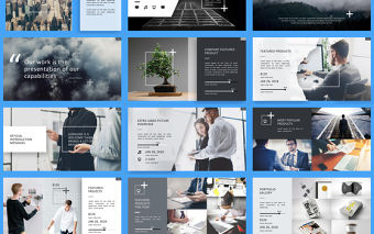 2021年高端大氣黑白極簡風PPT模板